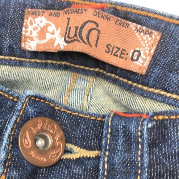 PREMIUM LUCCI STRAIGHT FLAP POCKET JEANS 0x32 LIKE NEW ❤️ - Picture 7 of 14